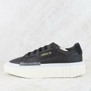 נעלולי פלא נעלי ספורט Womens Adidas Hypersleek Core Black Trainers (TGF56) RRP £114.99