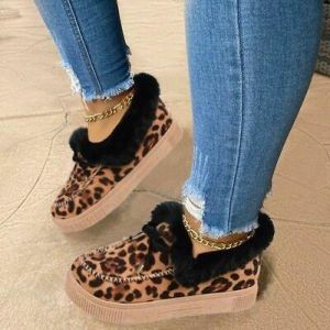 נעלולי פלא מגפיים New Winter Fashion Women Shoes Plush Shoes Warm Shoes Snow Shoes Females Boots