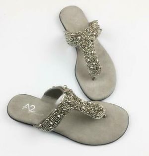 Europa Sandals Slipper Summer Women&#039;s Flats Shoes Rhinestones Loafers Beach New