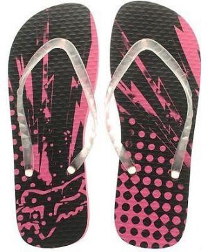 FOX RACING GIRLS RIOT FLIP FLOPS BUBBLE GUM PINK beach shoes sandals womens NEW