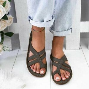 Flat Heel Shoes Foot Correction Summer Beach Open Toe Non Slip Women Sandals