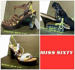 MISS SIXTY Shoes Sandals Court Shoes Leather New
