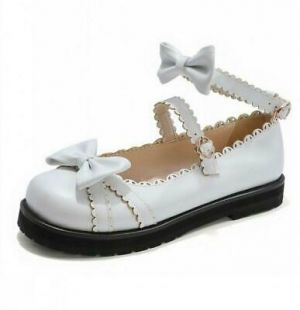 Ladies Flat Heel Ankle Strap Buckle Strap Lolita Cosplay Pumps Mary Janes Shoes