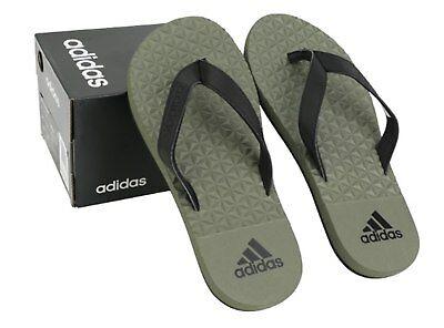 נעלולי פלא נעלי בית Adidas Men EEZAY Slip-Flops Slipper Khaki Shoes Beach Slide Sandales B43554
