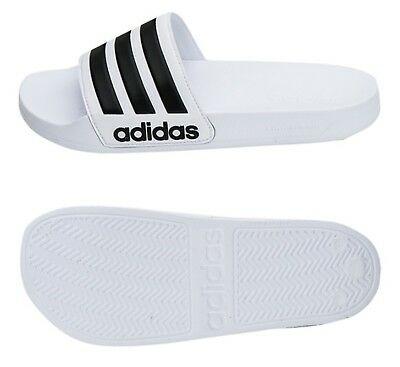 נעלולי פלא נעלי בית Adidas Men Adilette Cloud-foam Slipper Shoes White Beach Slide Sandales AQ1702