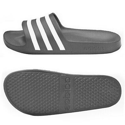 נעלולי פלא נעלי בית Adidas Adilette Aqua Slides Sandals Slipper Gray/White F35538