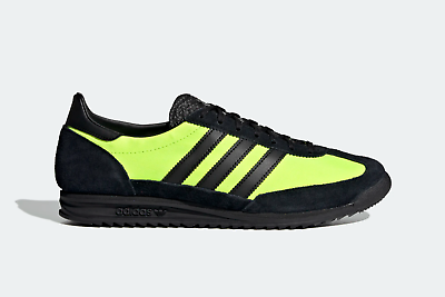 נעלולי פלא נעלי אדידס adidas Originals Men's SL 72 Shoes in Black and Solar Yellow