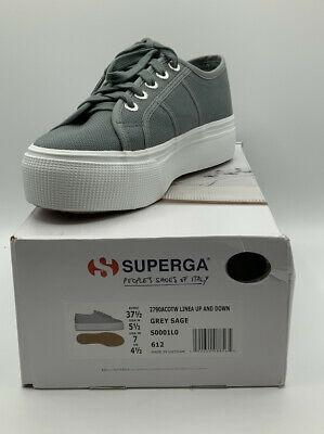 נעלולי פלא נעלי ספורט Superga Women's 2790 Acotw Fashion Sneaker Grey Sage Size 7