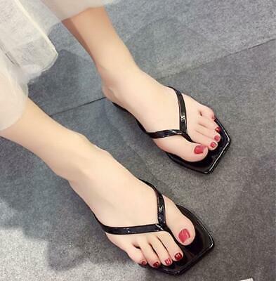 נעלולי פלא נעלי בית וסנדלים Modern Schlupf Flach Damensandalen Zehentrenner Fußbettsandalen Riemen 35/39 B